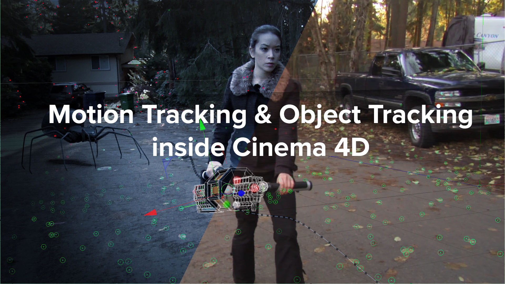 Motion Tracking & Object Tracking inside Cinema 4D